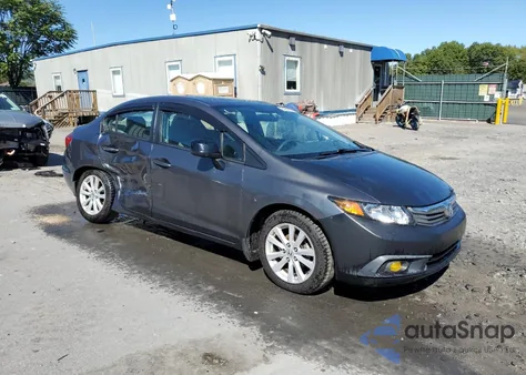 2012 Honda Civic Ex z USA, uszkodzony, nr VIN 2HGFB2F87CH595492